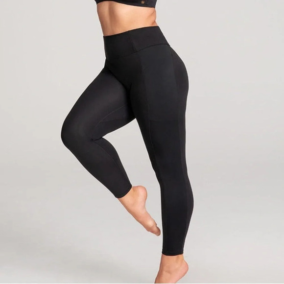 Honeylove Shaping Leggings in Jet Black - NWOT - Size Medium - Picture 1 of 11